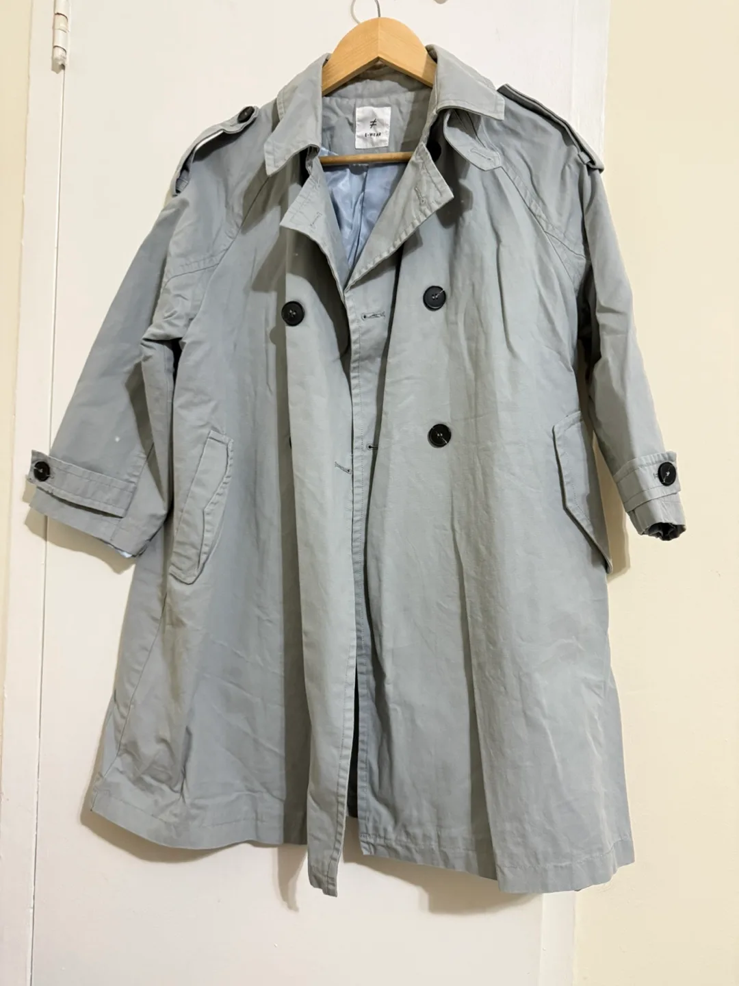 t-wear Trench Coat - Light Blue thumbnail