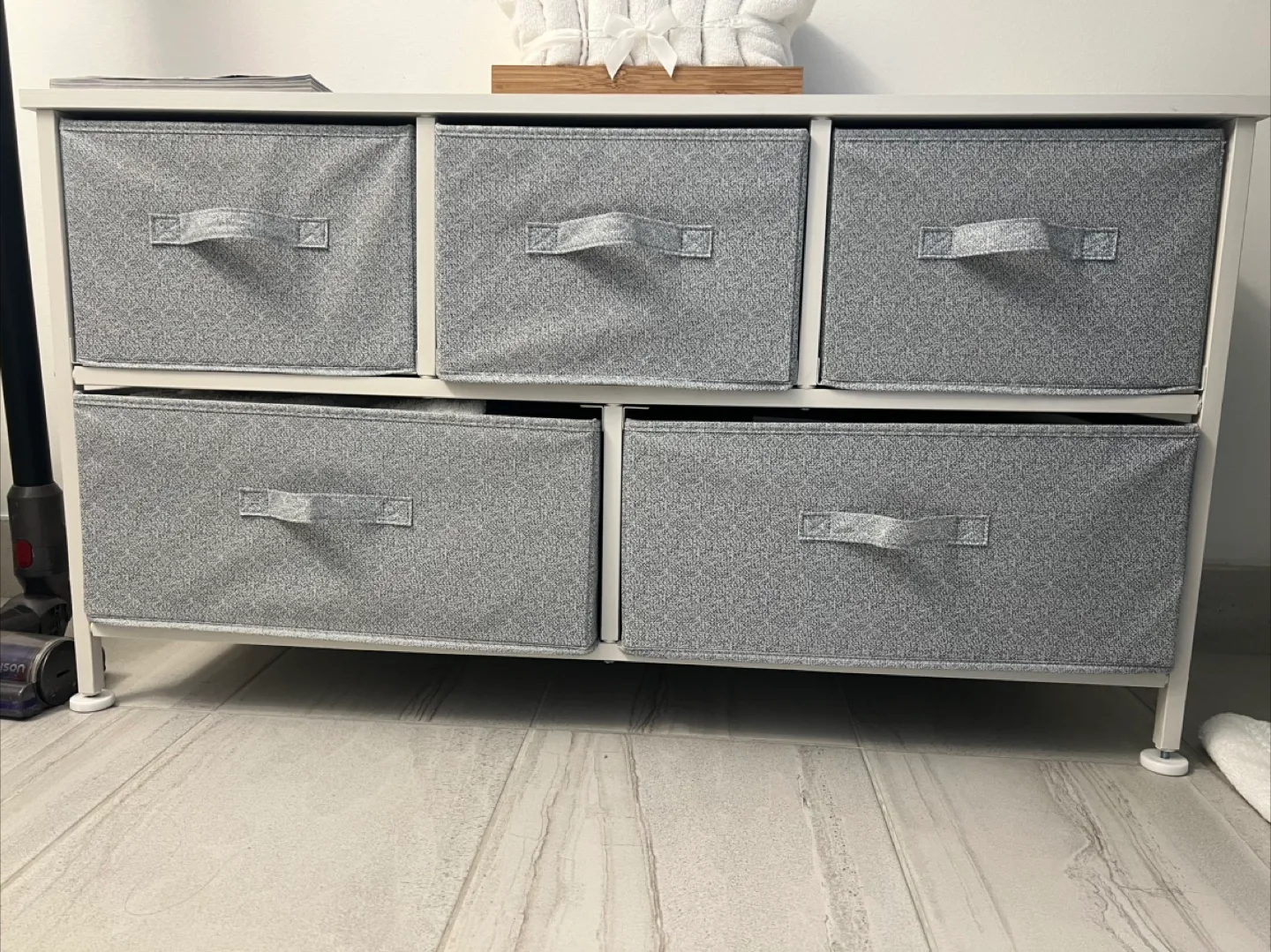 5-Drawer Storage Dresser - White/Grey image indicator(4)