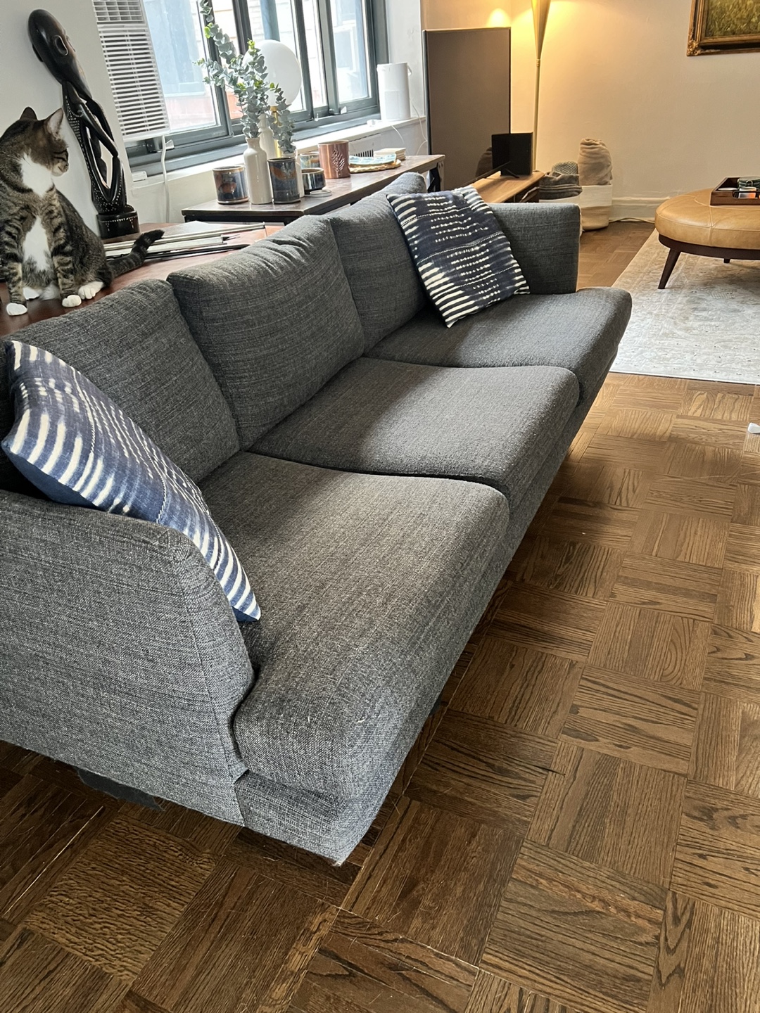Gray 3-Seater Sofa
