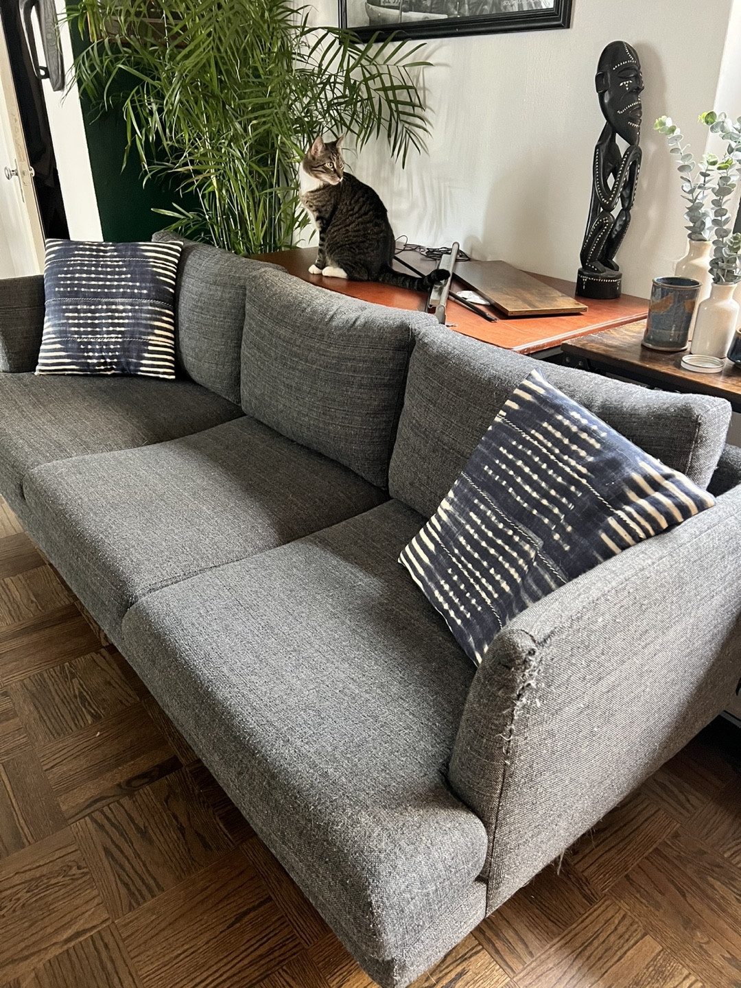 Gray 3-Seater Sofa - photo 3