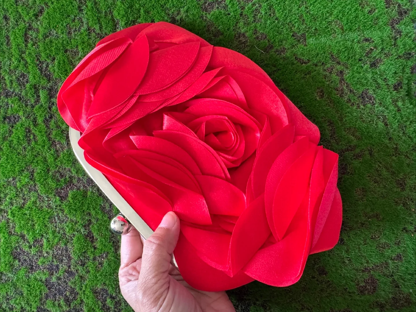 Red Rose Clutch Purse thumbnail
