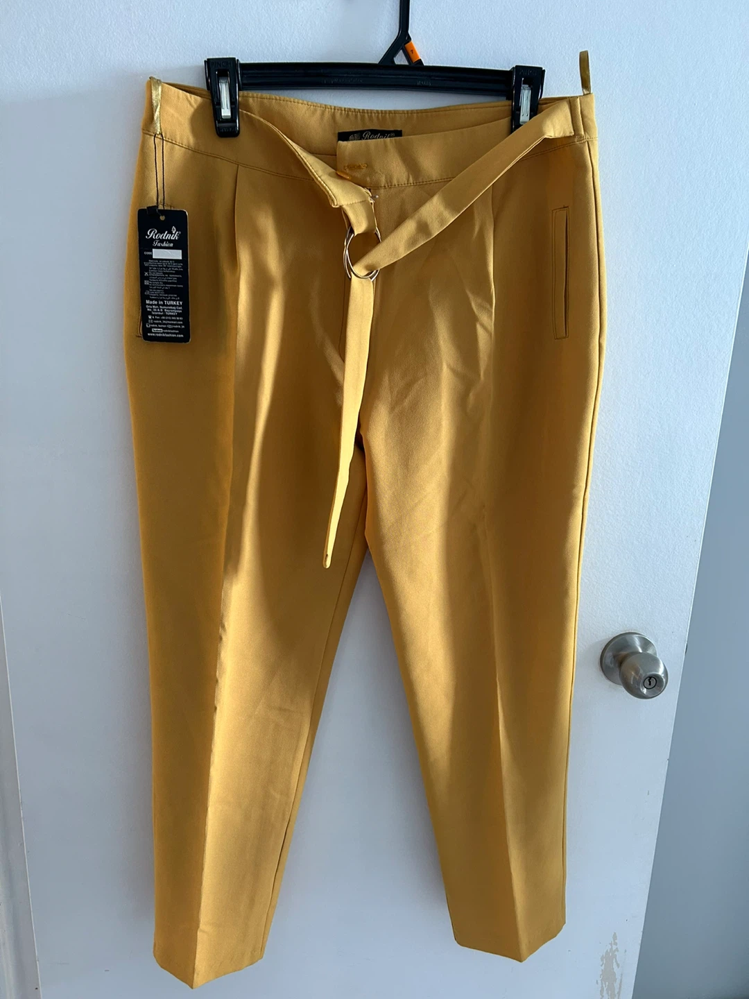 Rodnik Fashion Mustard Yellow Pants - Size 42
