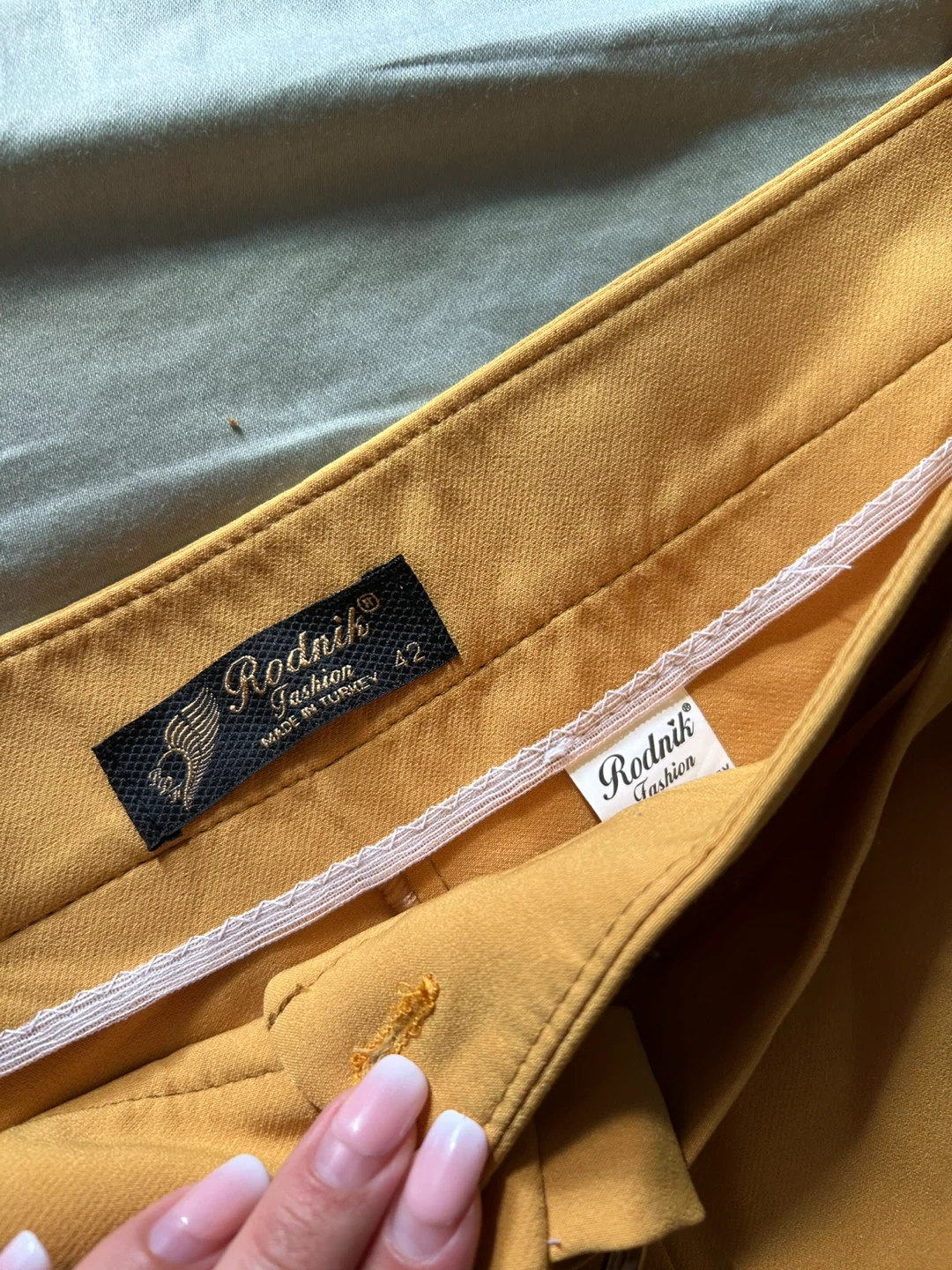 Rodnik Fashion Mustard Yellow Pants - Size 42 - photo 2