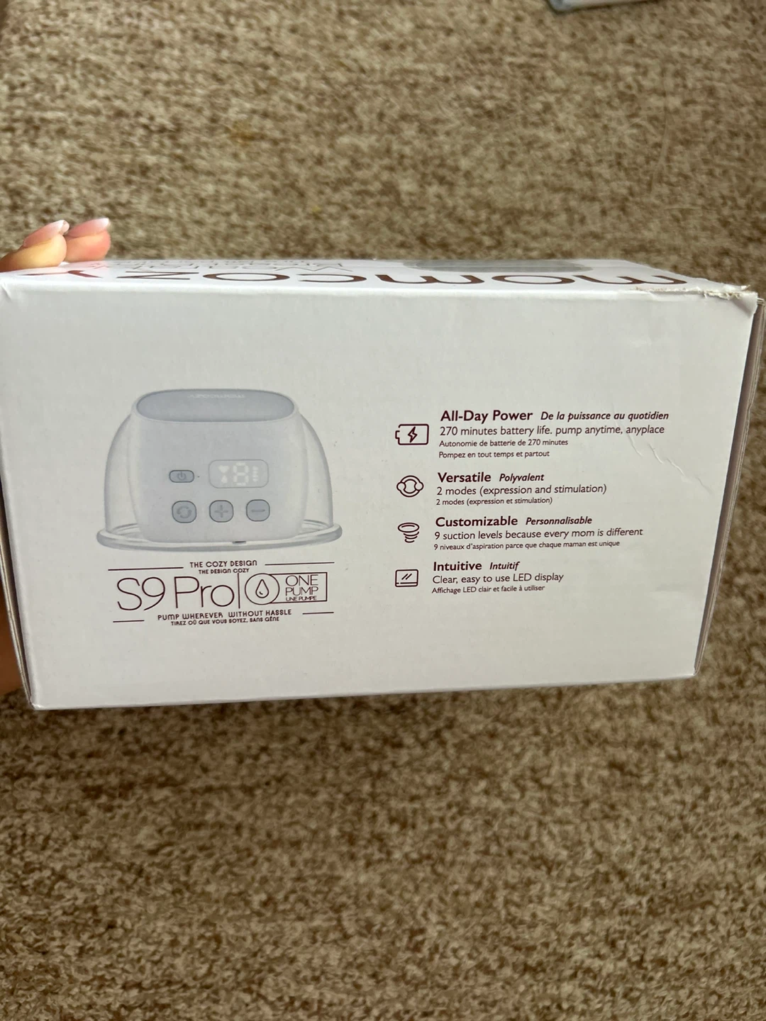 Momcozy SINGLE S9 Pro Wearable Breast Pump - Like New! - photo 2