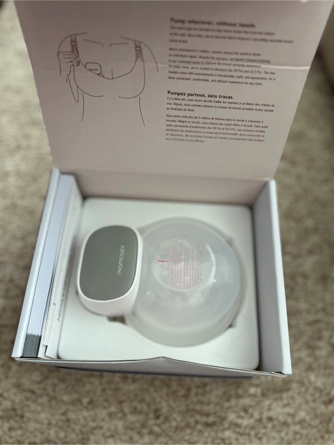 Momcozy SINGLE S9 Pro Wearable Breast Pump - Like New!