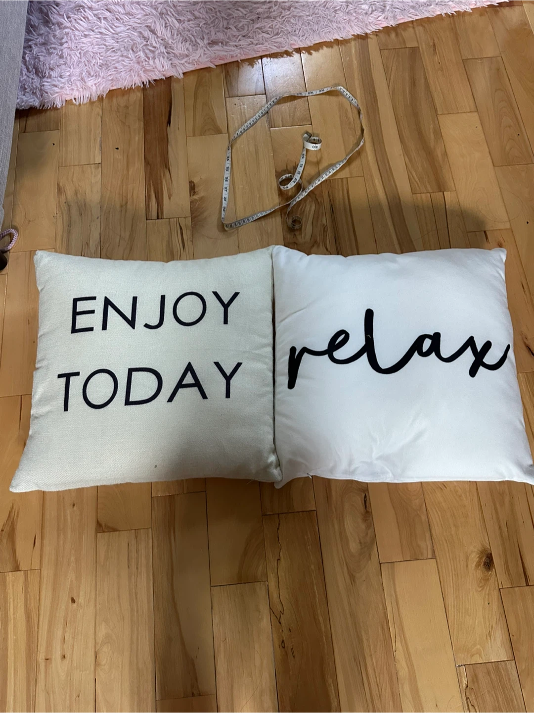 Decorative Throw Pillows - Enjoy Today & Relax
