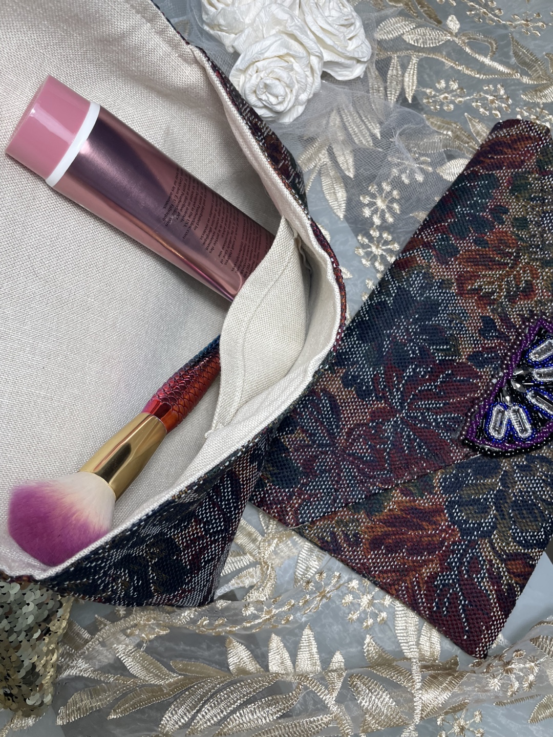 Floral Tapestry Clutch Purse - photo 4