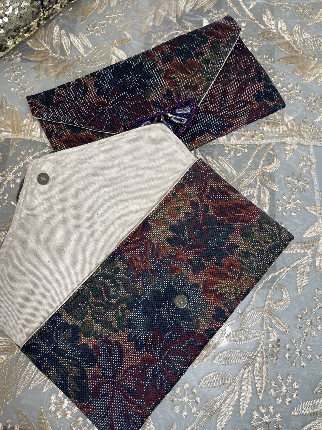 Floral Tapestry Clutch Purse - photo 2