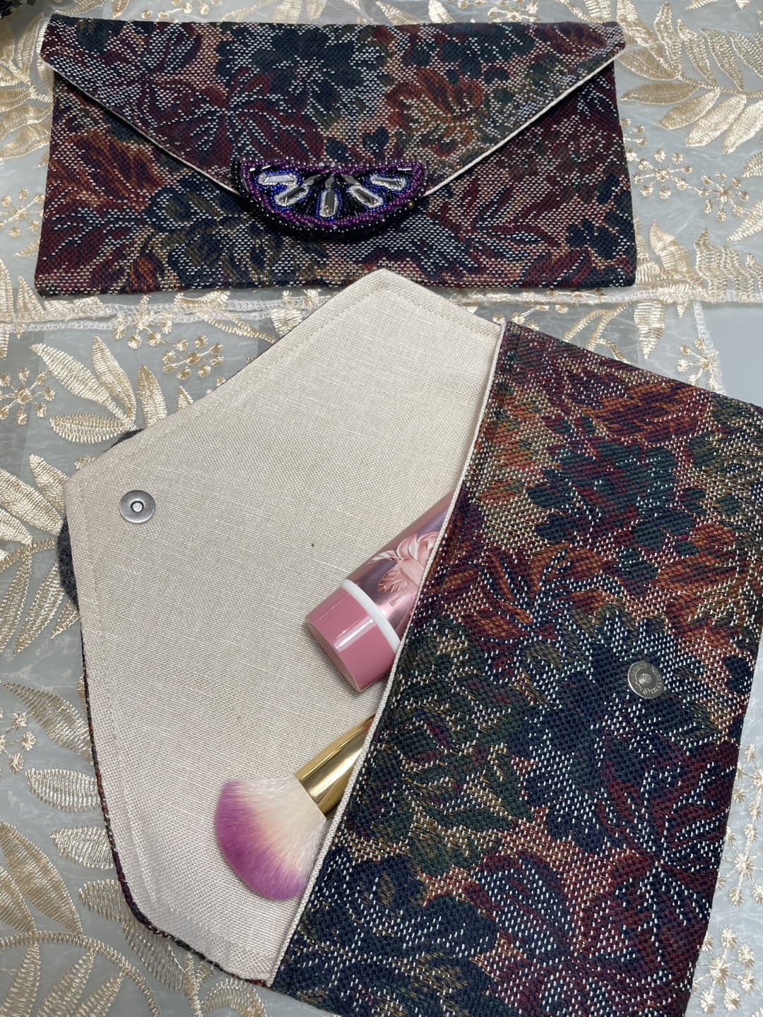 Floral Tapestry Clutch Purse - photo 3