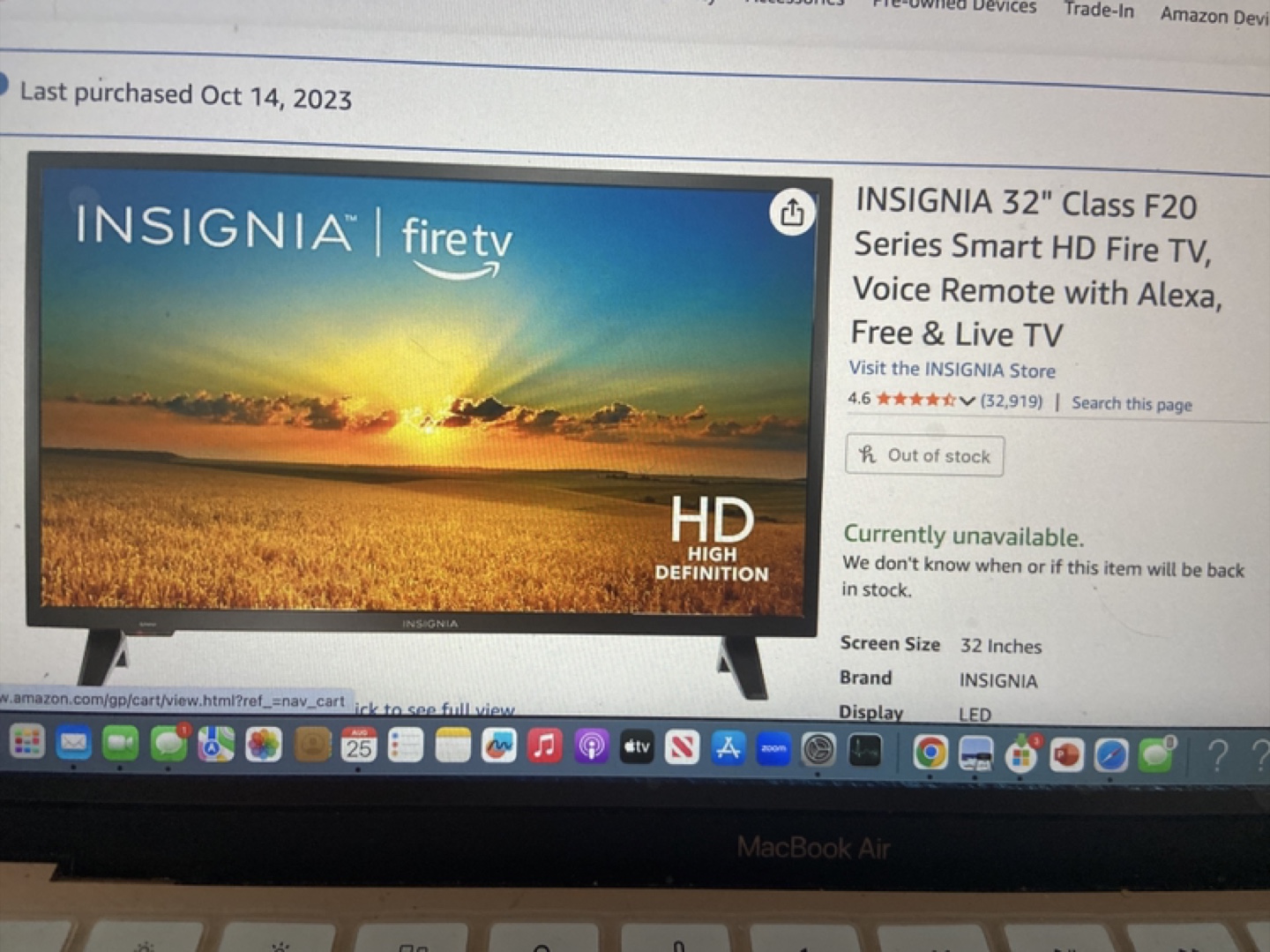 Insignia 32" Smart HD Fire TV