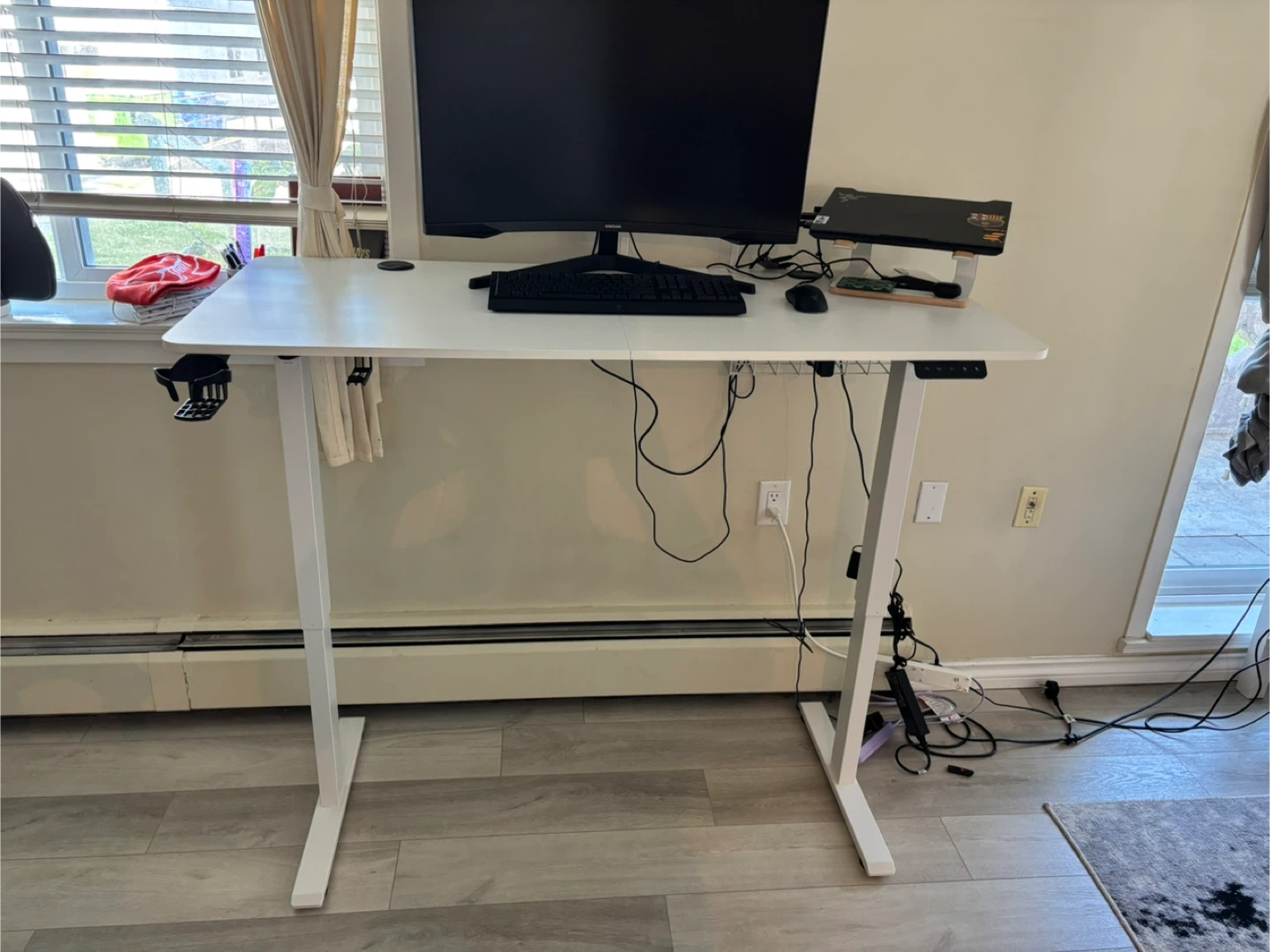 Sit-Stand Adjustable Desk – Like New - photo 2