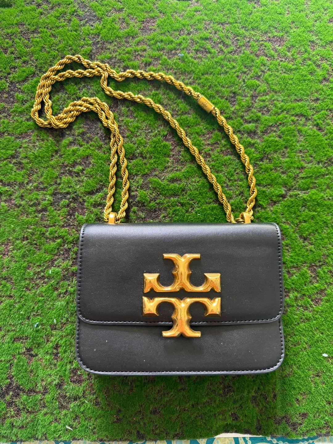 Tory Burch Black Leather Crossbody Bag thumbnail