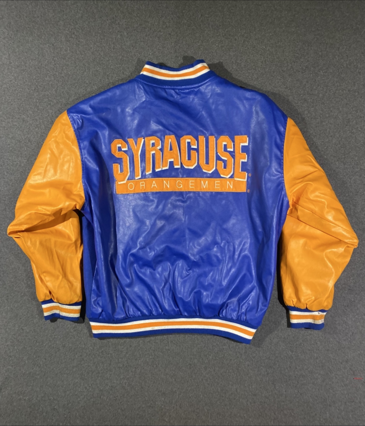 Vintage Syracuse Orangemen Varsity Bomber Jacket Size - Medium