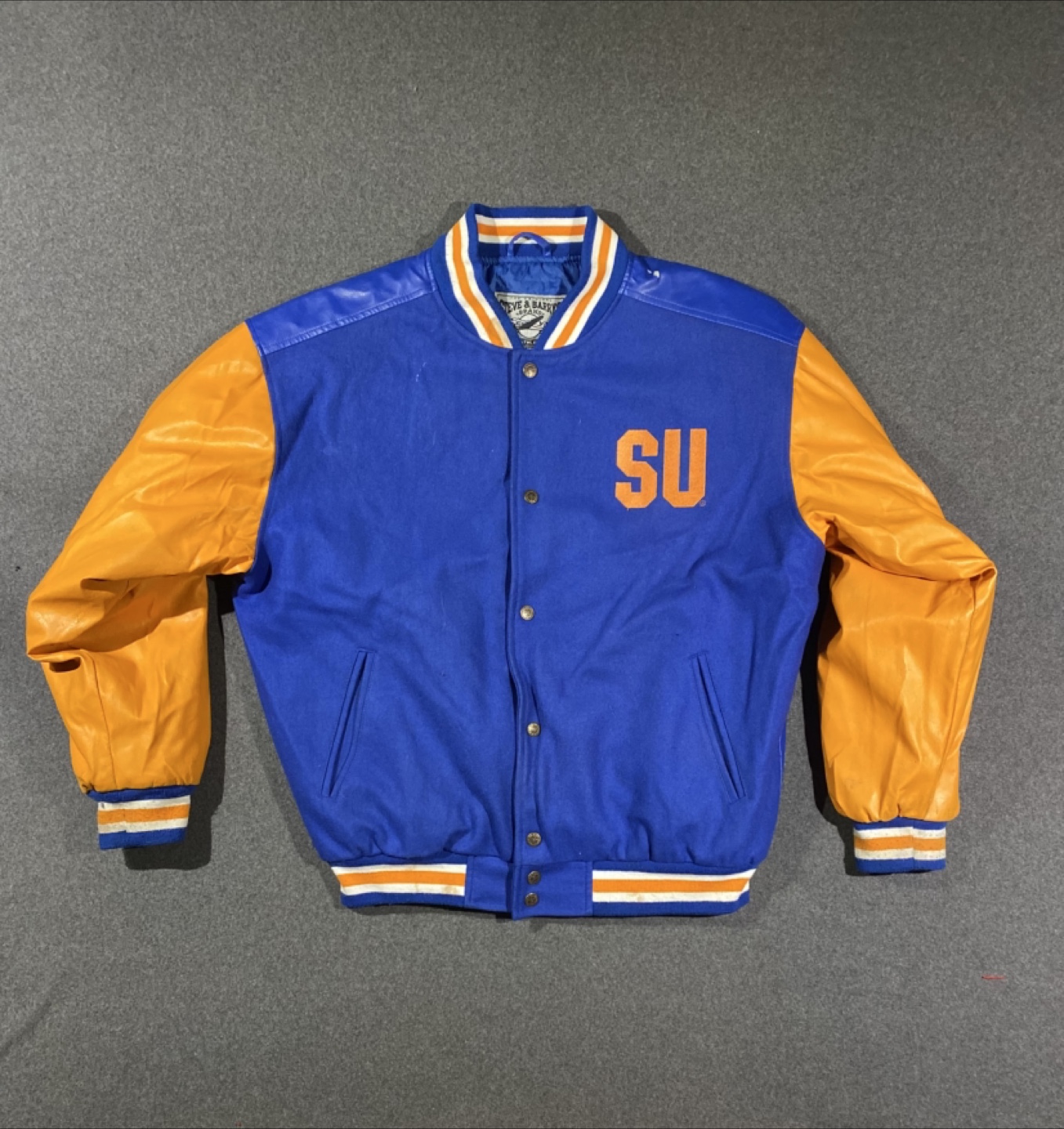 Vintage Syracuse Orangemen Varsity Bomber Jacket Size - Medium - photo 3