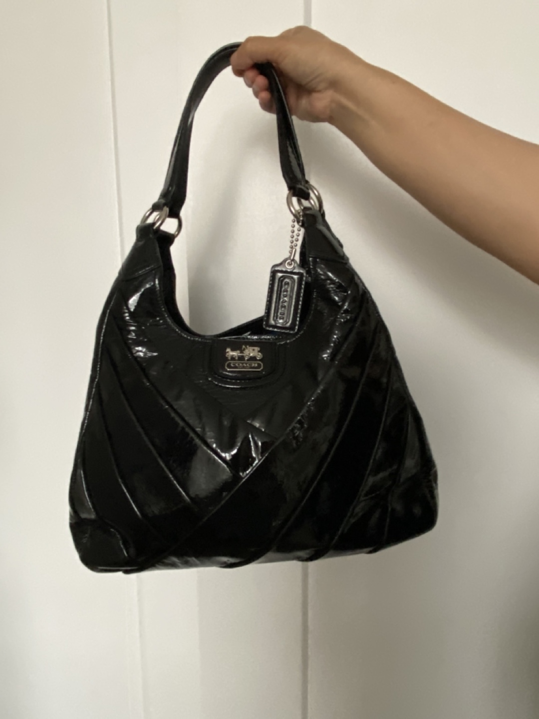 Coach 2000s Black Patent leather bag - photo 4