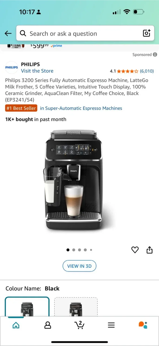 Philips 3200 Series Espresso Machine *BRAND NEW* image indicator(4)