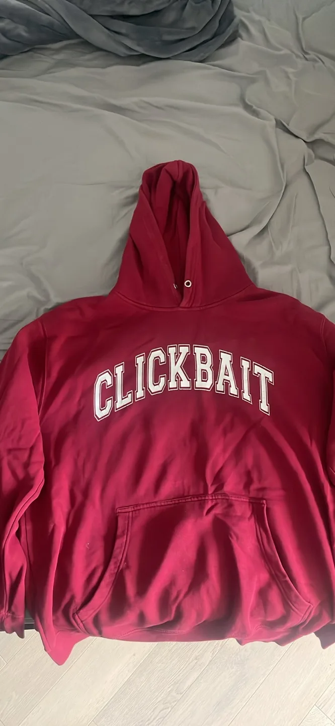Clickbait XL Hoodie - Burgundy thumbnail