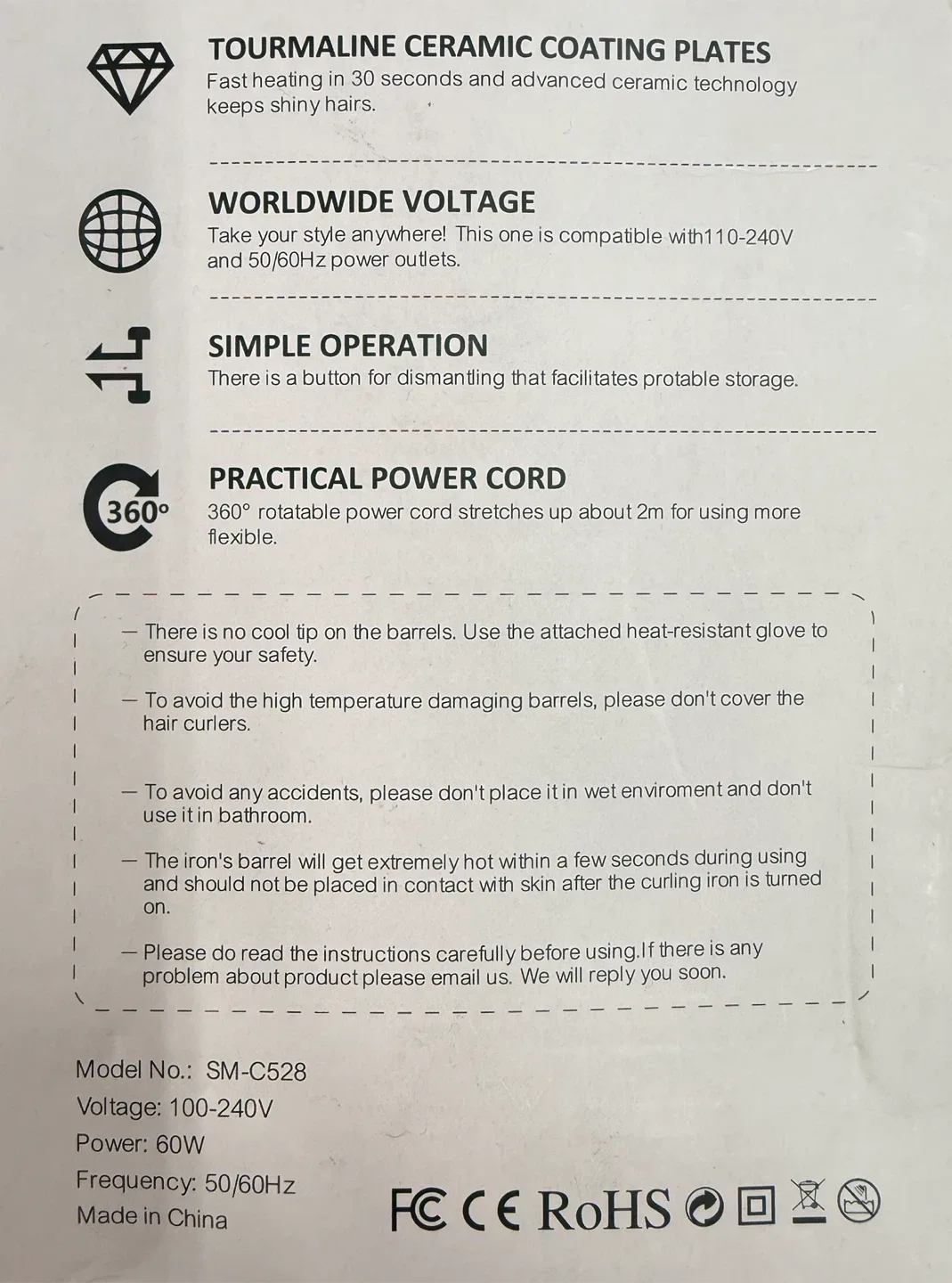 MOCEMTRY 5-in-1 Curling Iron Set image indicator(4)