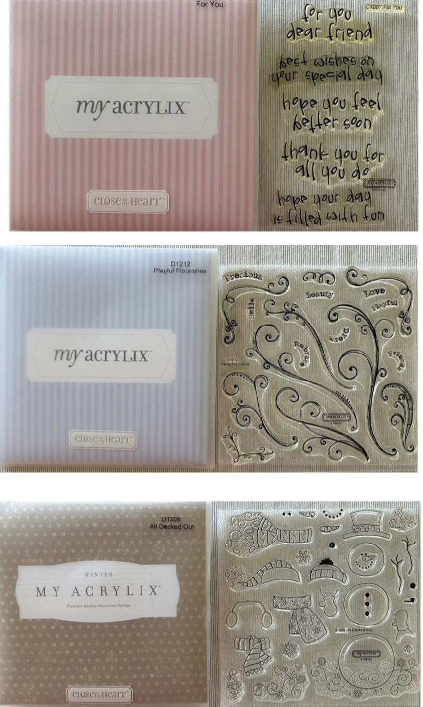 Close to my Heart acrylic stamp sets - photo 4