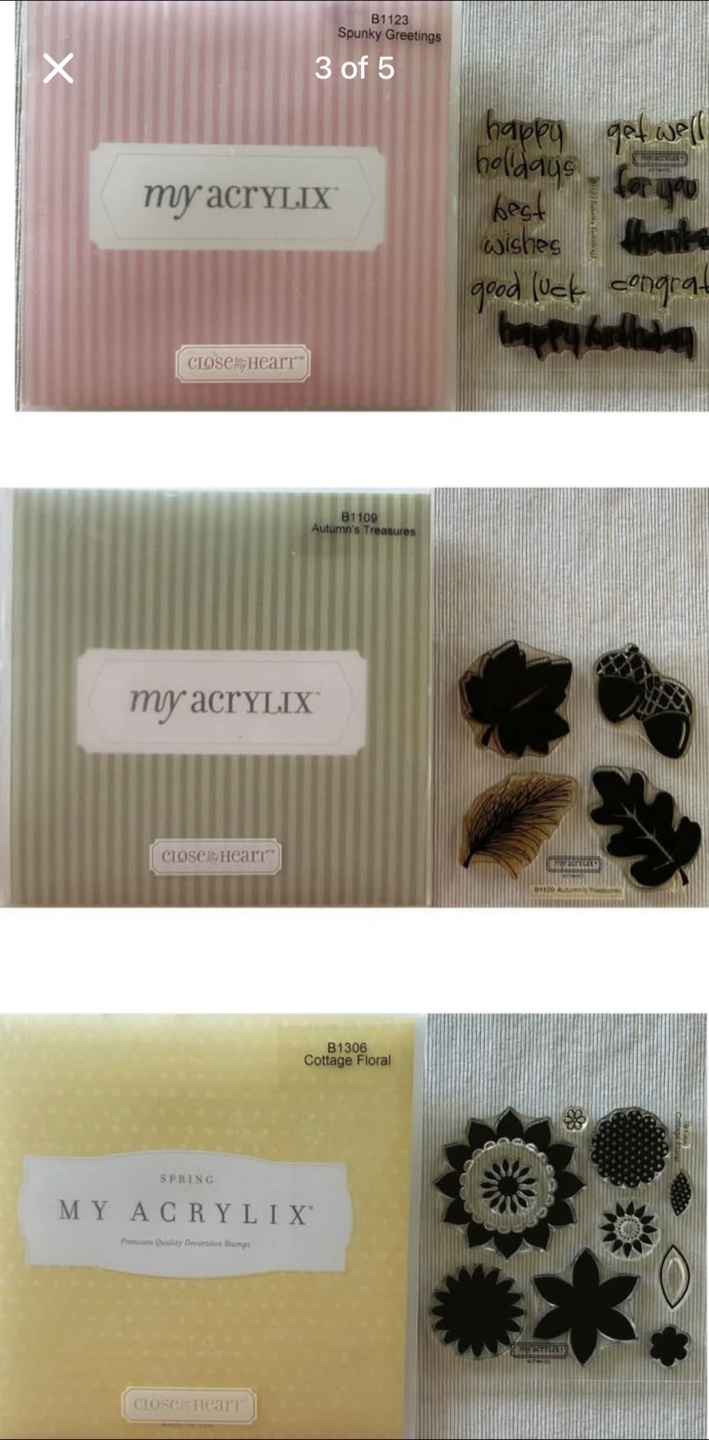 Close to my Heart acrylic stamp sets - photo 3