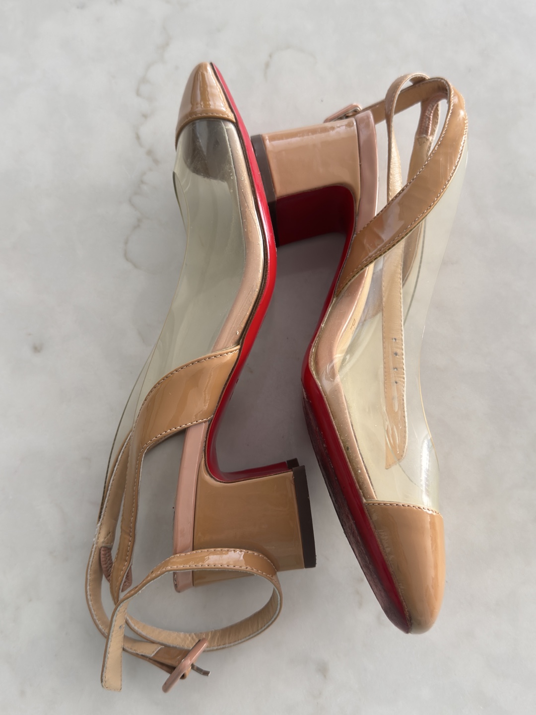 Christian Louboutin Nude Heels - Size 37 - photo 5