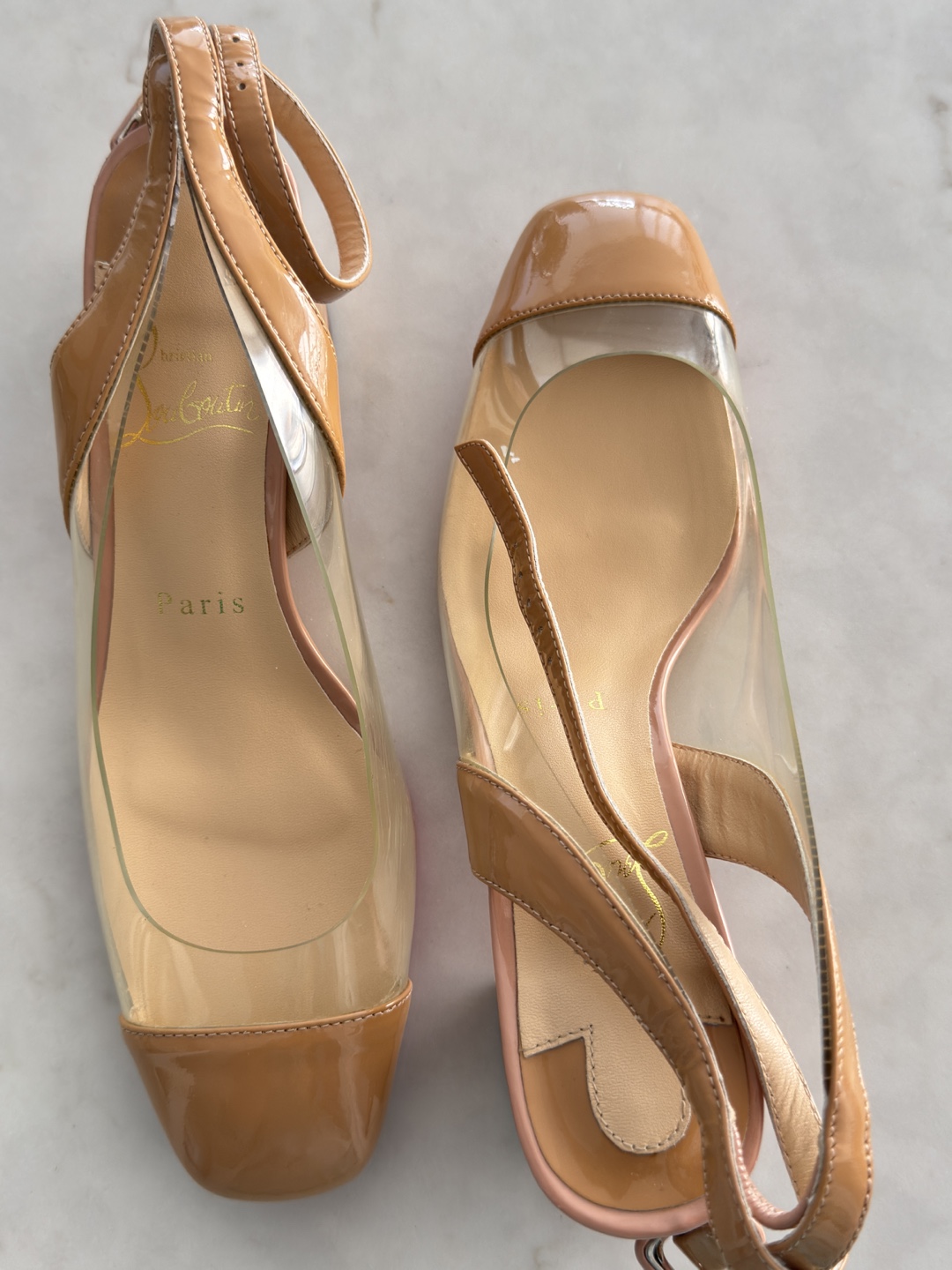 Christian Louboutin Nude Heels - Size 37