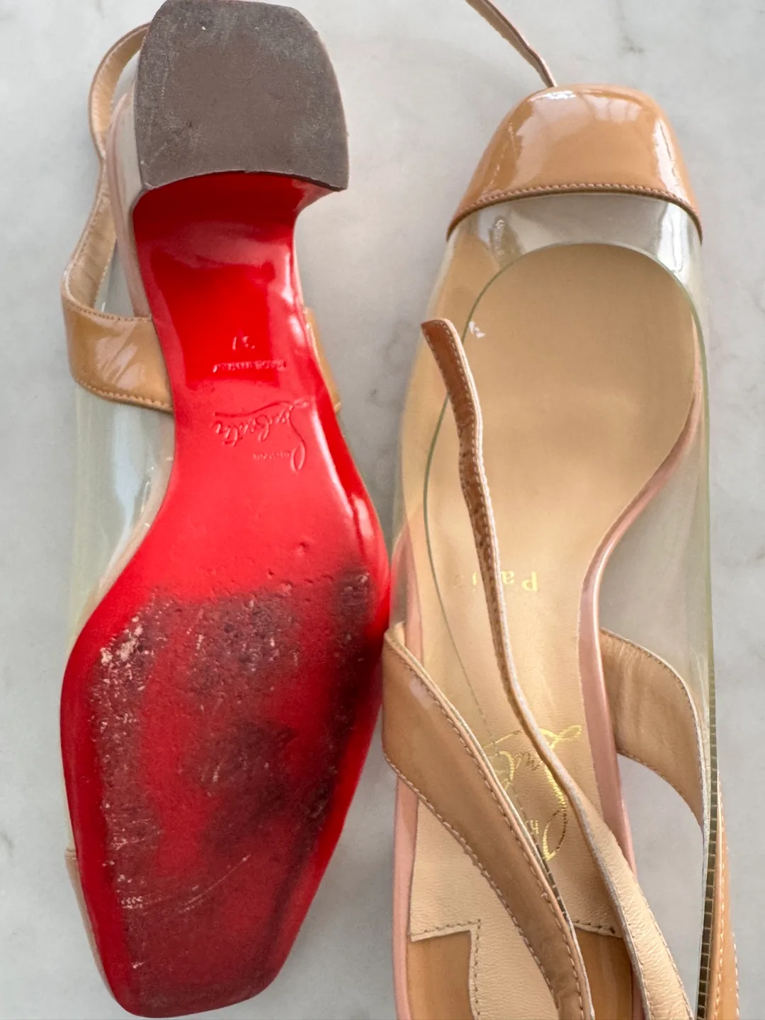 Christian Louboutin Nude Heels - Size 37 image indicator(2)