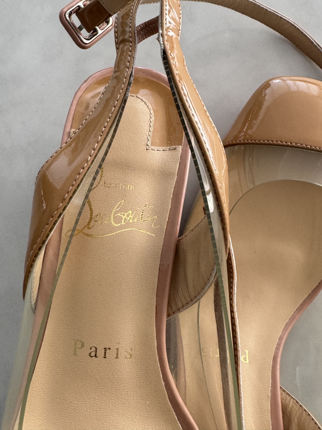 Christian Louboutin Nude Heels - Size 37 - photo 3