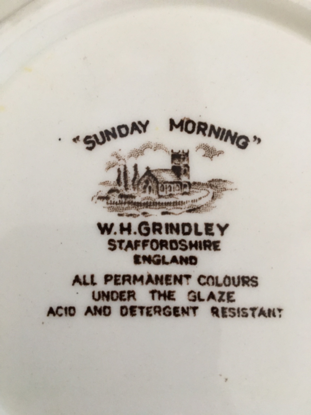 W.H. Grindley "Sunday Morning" Plates and serving dishes - photo 2