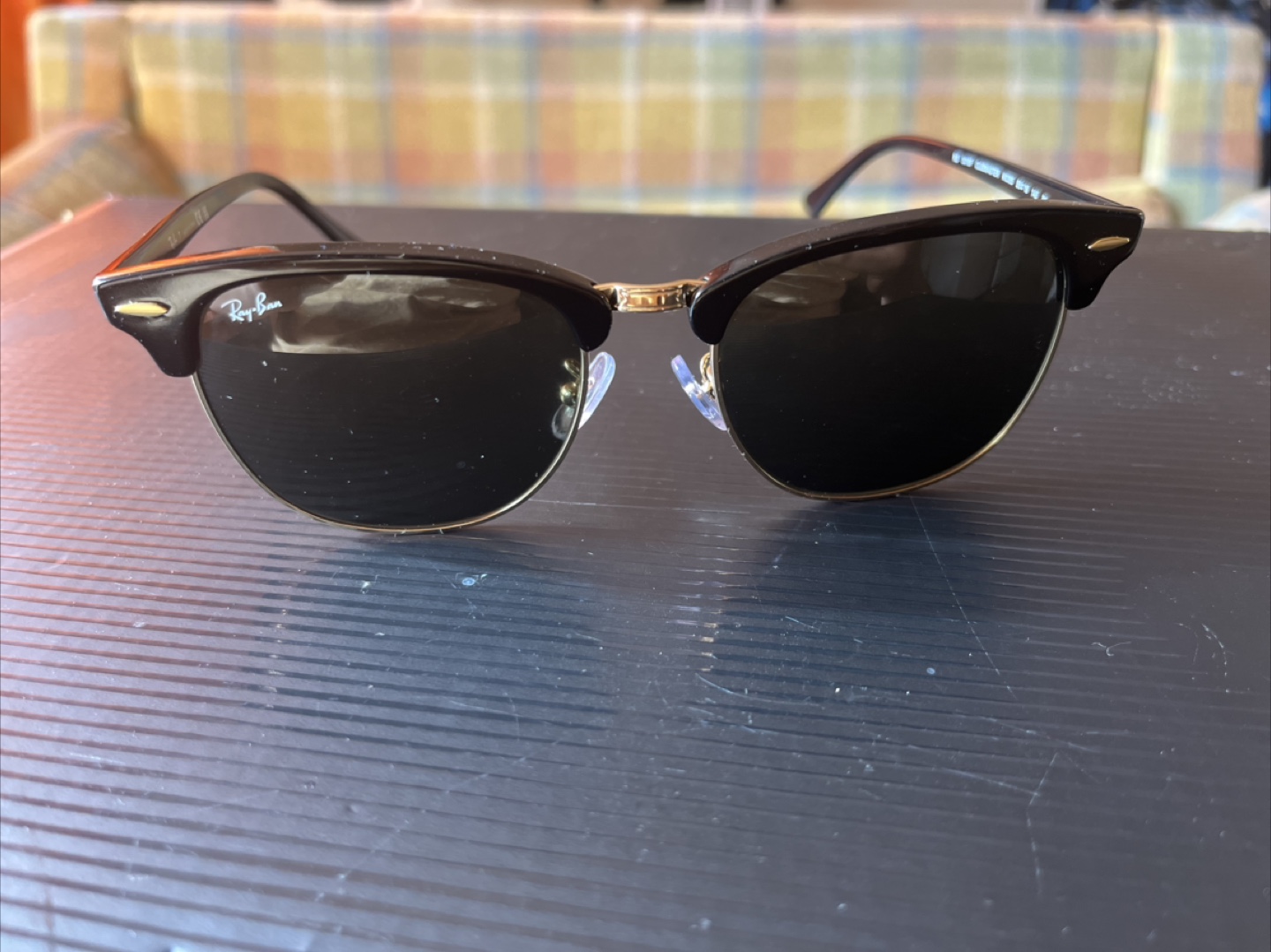 Ray-Ban Clubmaster Sunglasses - Black & Gold