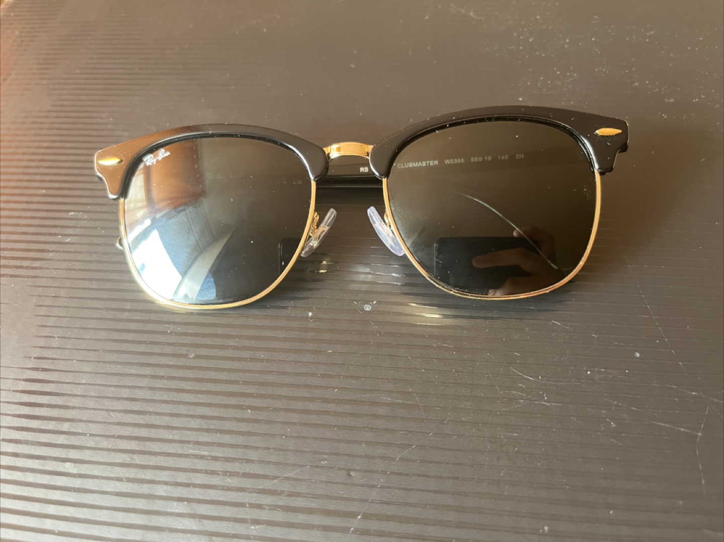 Ray-Ban Clubmaster Sunglasses - Black & Gold - photo 3