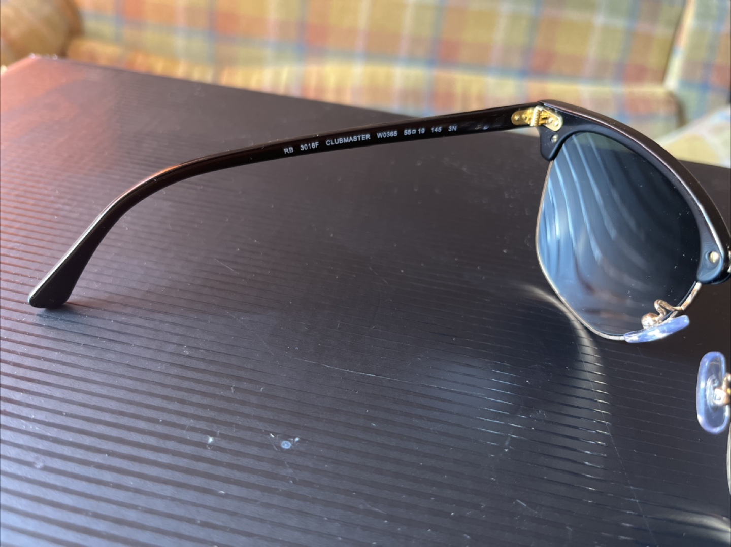 Ray-Ban Clubmaster Sunglasses - Black & Gold - photo 4