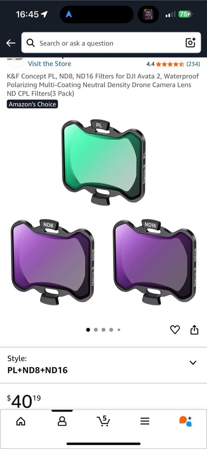 K&F Concept DJI Avata 2 Drone Lens Filter Kit - photo 2