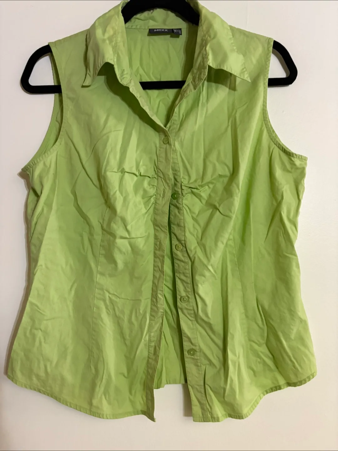 MEXX Green Sleeveless Blouse - L thumbnail