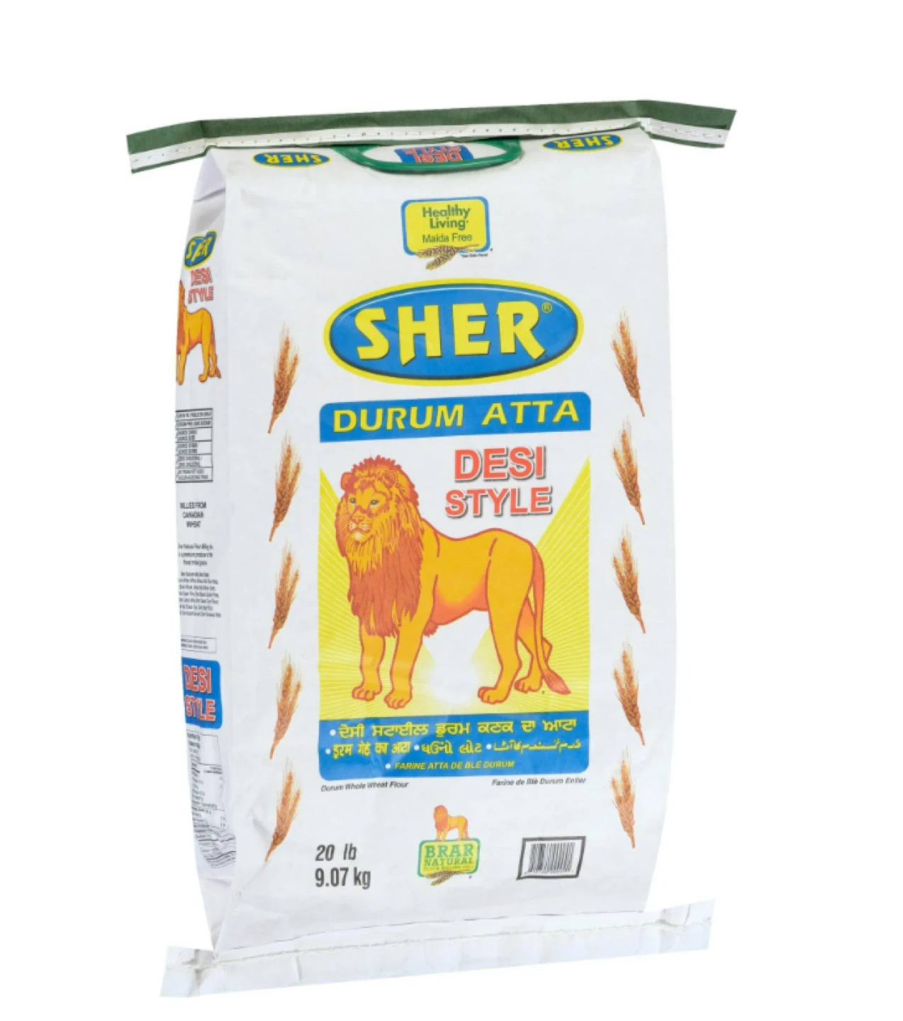 SHER Durum Atta Desi Style - 20 lb