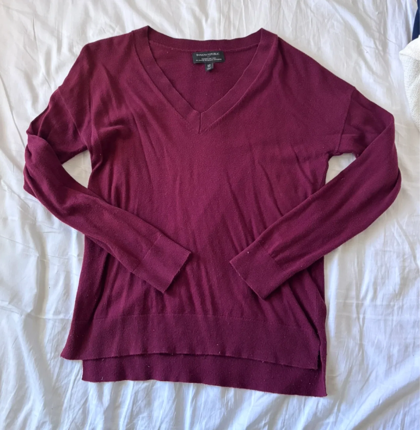 Banana Republic Premium Luxe Yarn V-Neck Sweater thumbnail