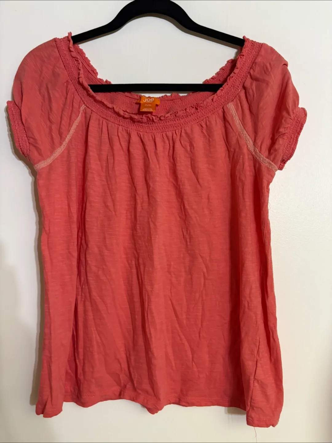 Joe Fresh Coral Blouse - Size M thumbnail