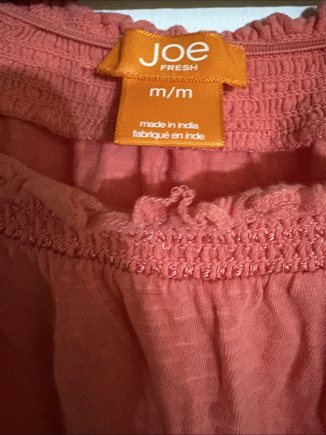 Joe Fresh Coral Blouse - Size M - photo 2
