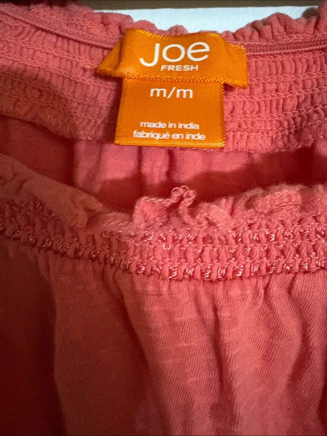 Joe Fresh Coral Blouse - Size M image indicator(2)