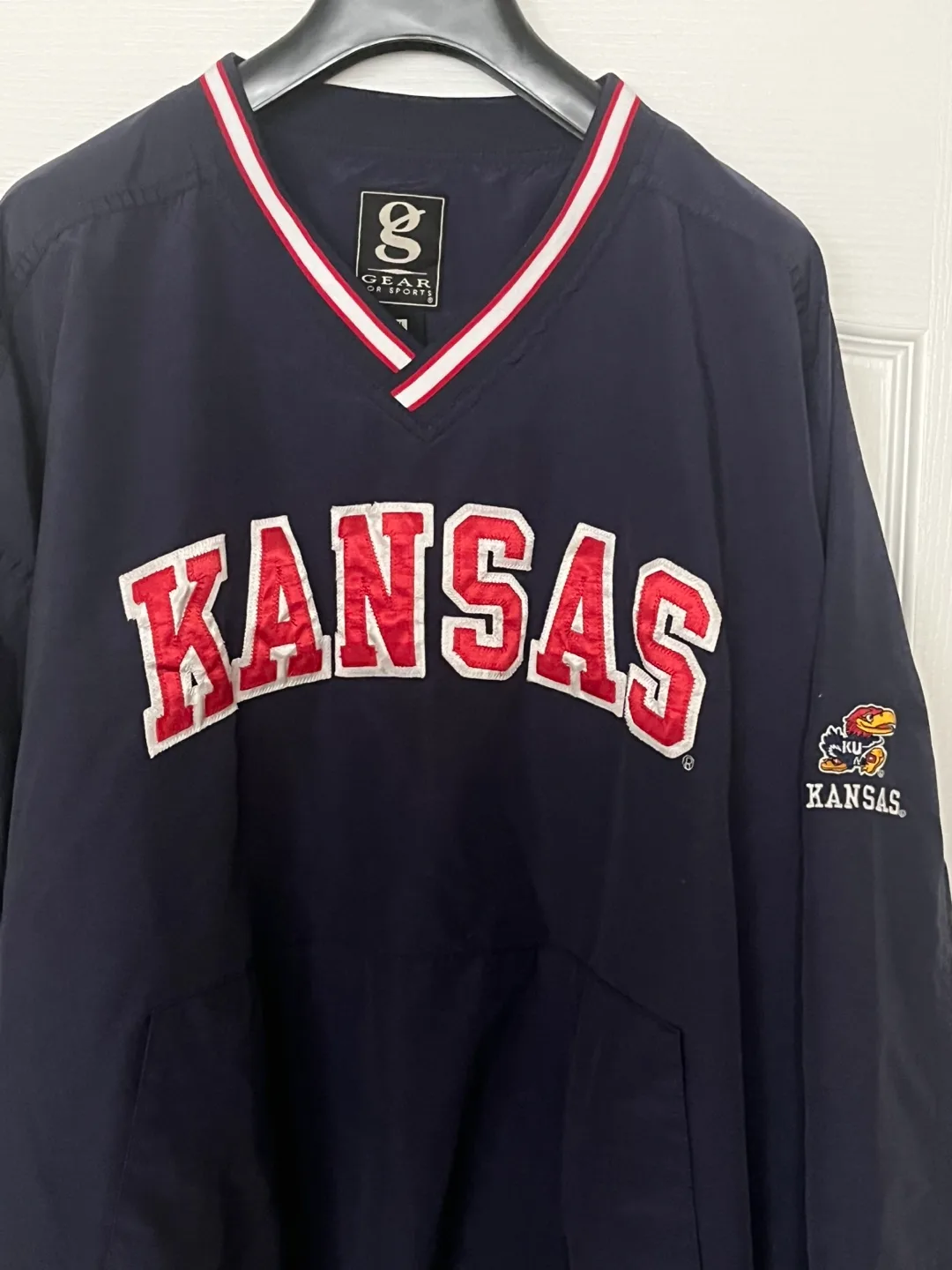 Vintage Kansas Jayhawks Pullover Jacket Men’s Size XL image indicator(2)