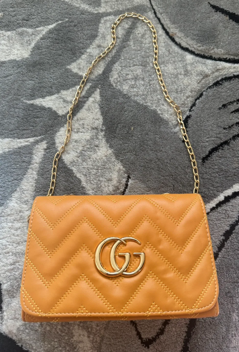 GG Marmont Style Mustard Yellow Chain Bag thumbnail