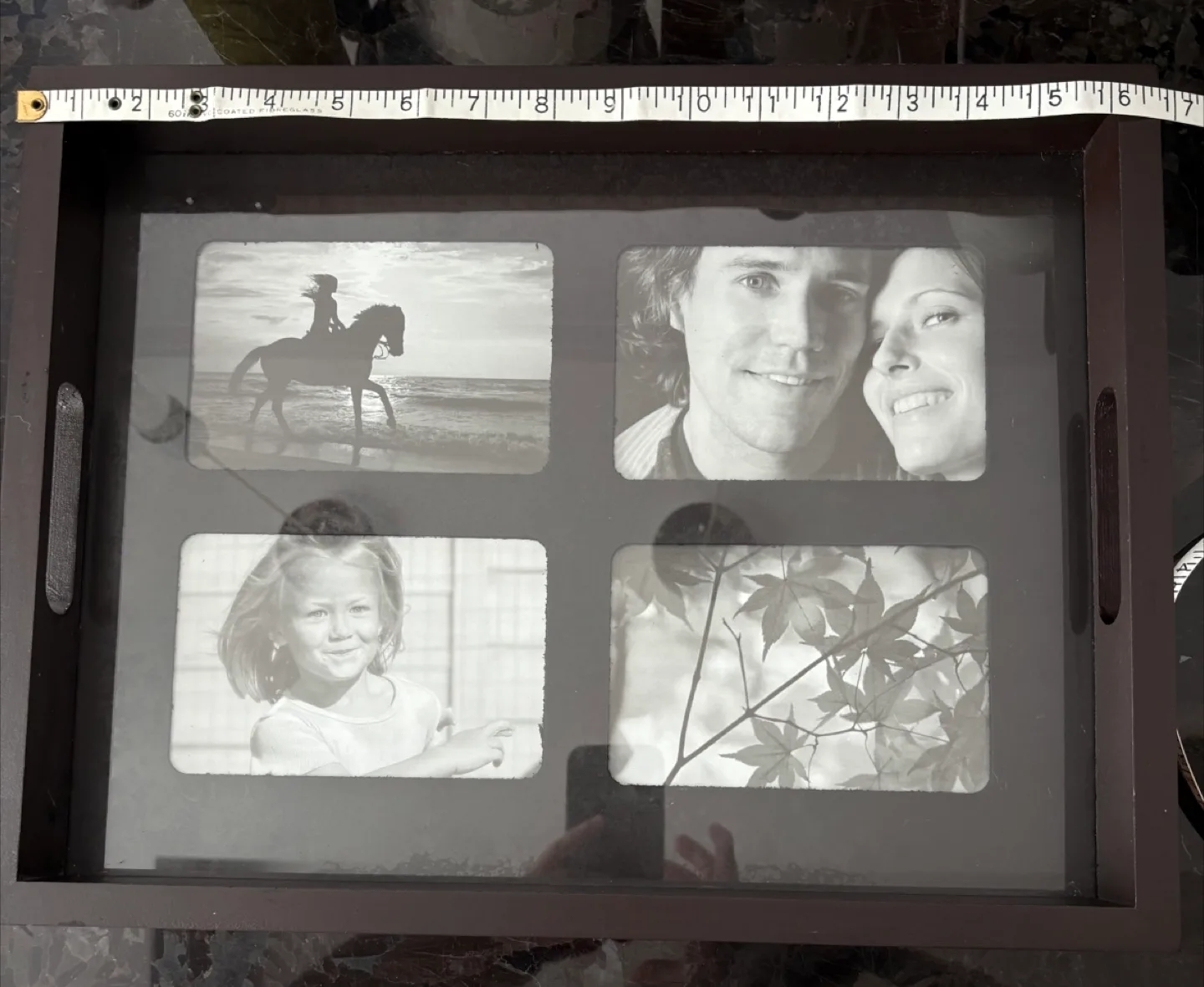 Brown Wooden Photo Collage Tray image indicator(4)