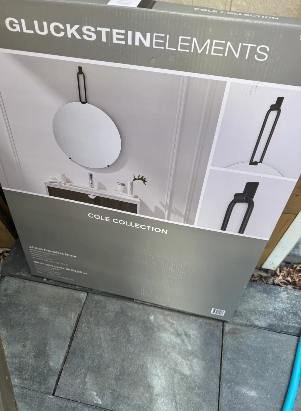 GlucksteinElements 24-inch Frameless Round Mirror image indicator(3)