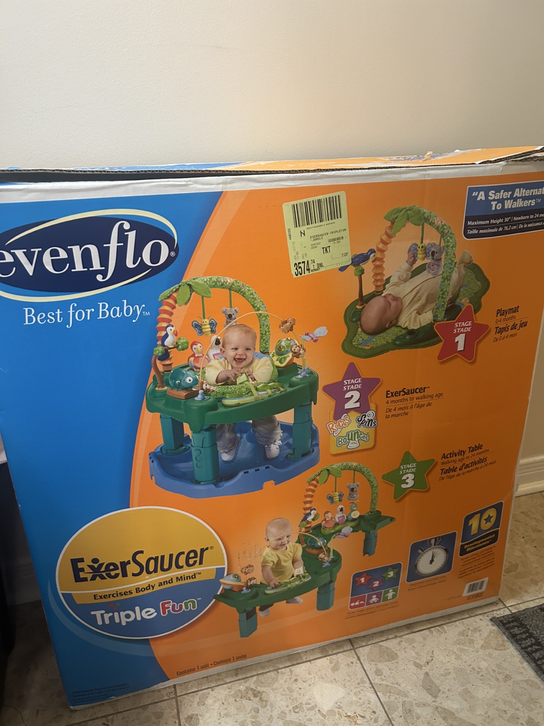 Evenflo ExerSaucer Triple Fun - Jungle - photo 2