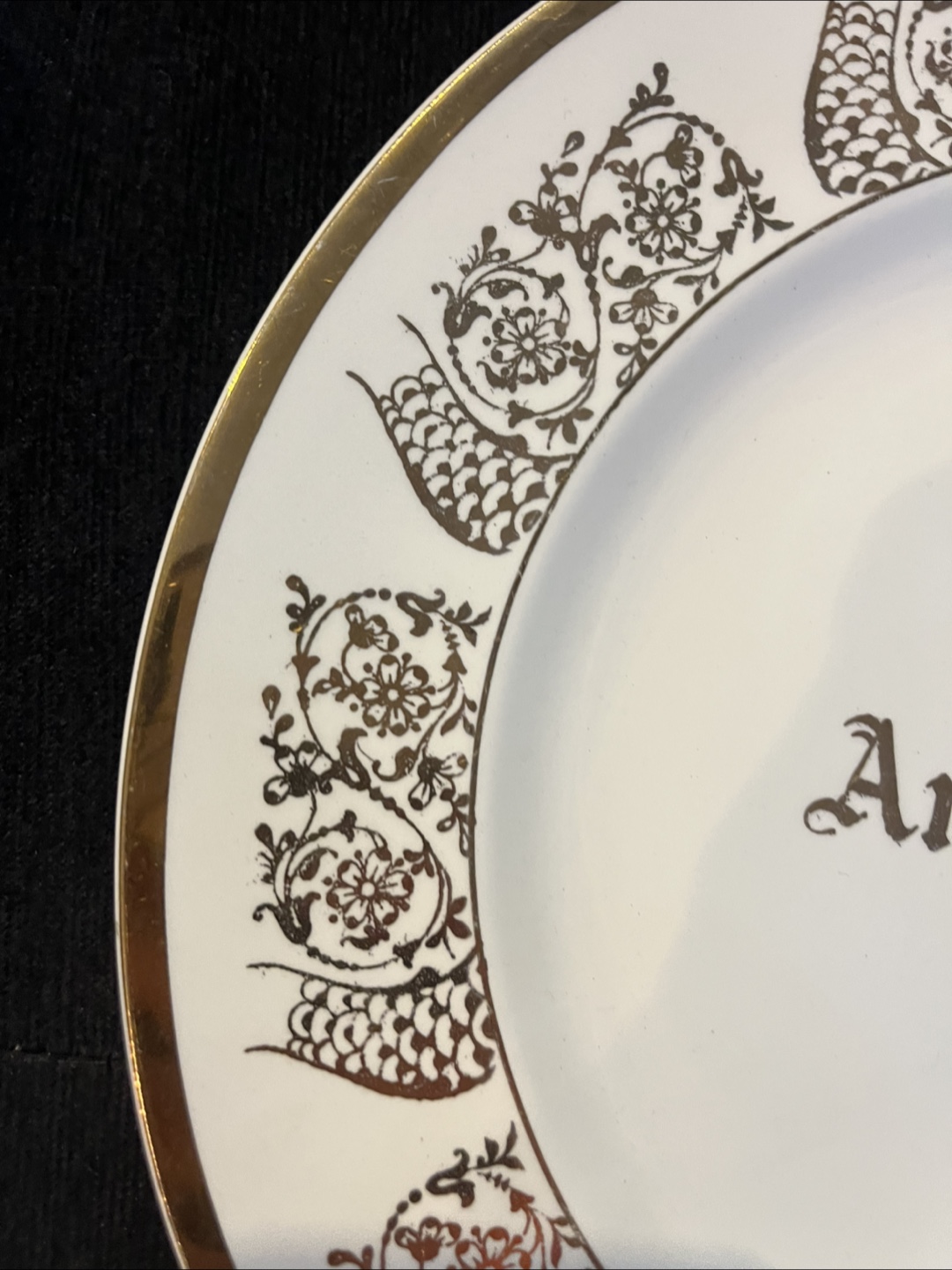 Vintage Alfred Meakin GLO-WHITE Anniversary Plate - photo 3