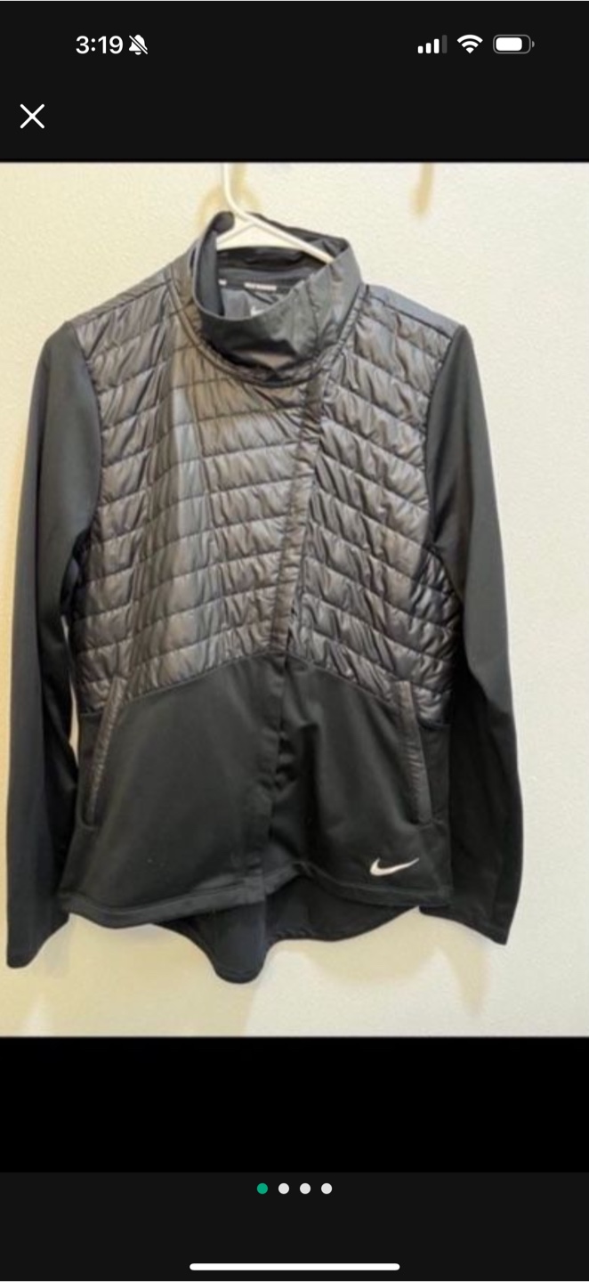 Womens Nike Running Jacket - Black MEDIUM