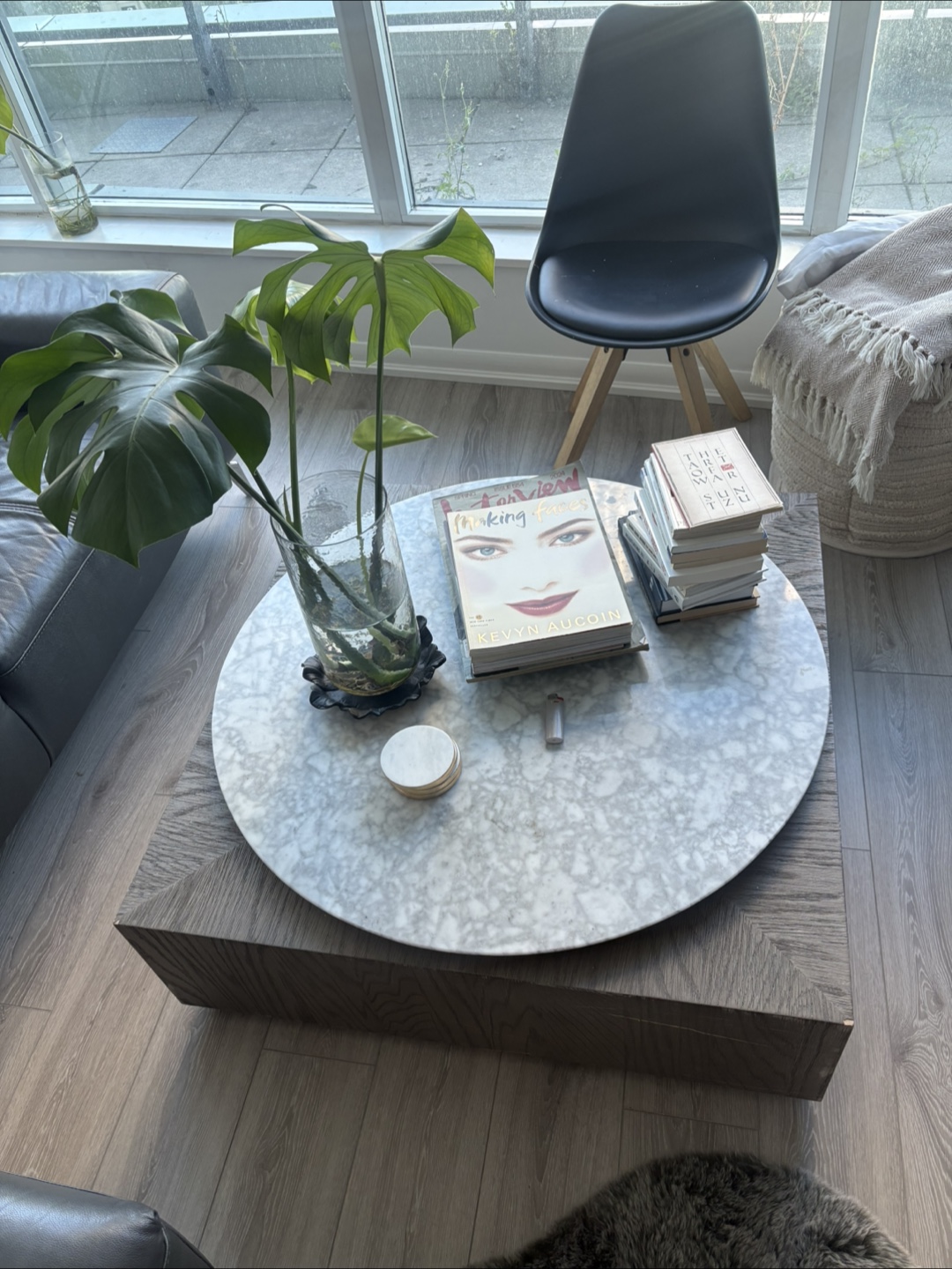 Round Marble Top Coffee Table
