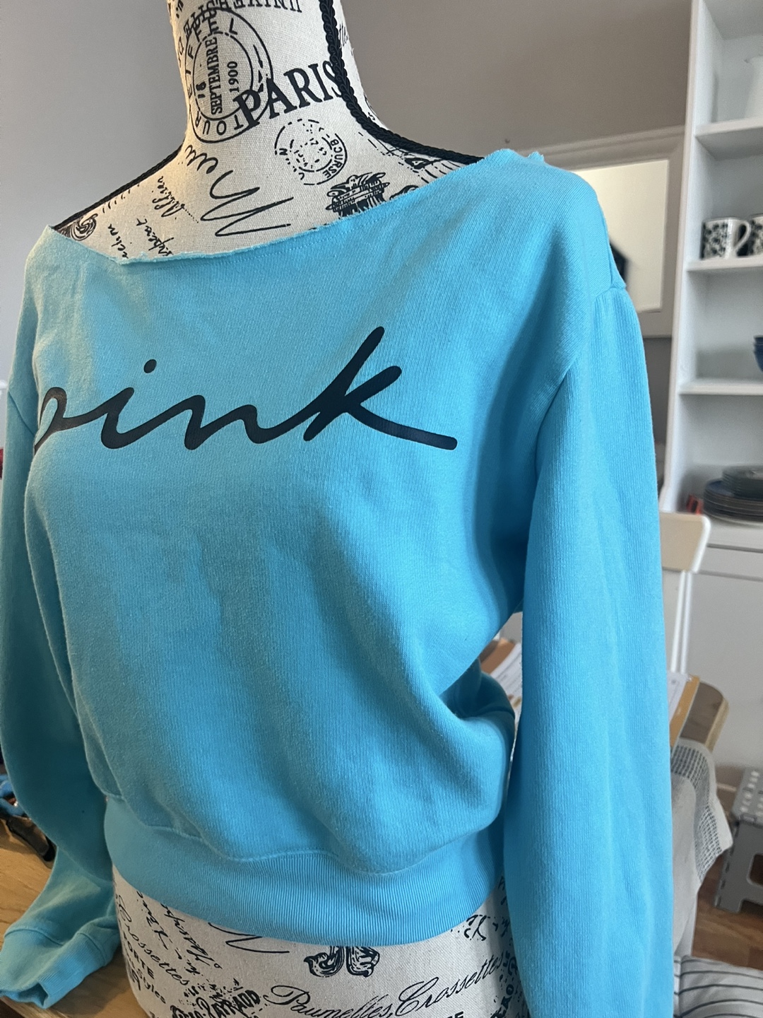 Victoria's Secret PINK Blue Sweatshirt - photo 3