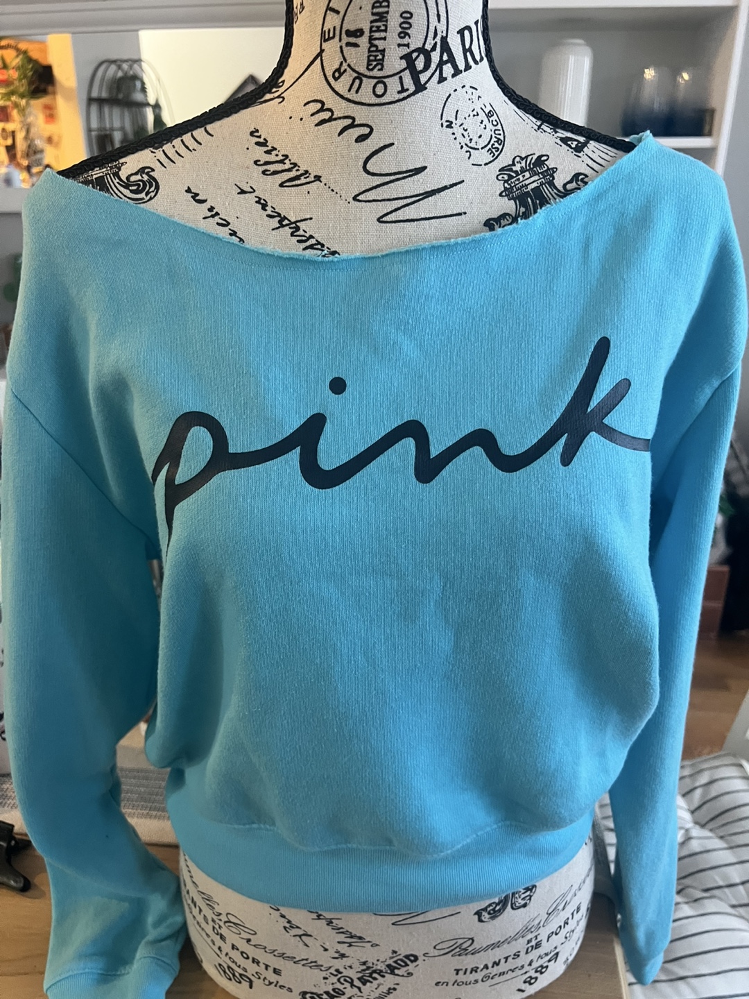 Victoria's Secret PINK Blue Sweatshirt - photo 2