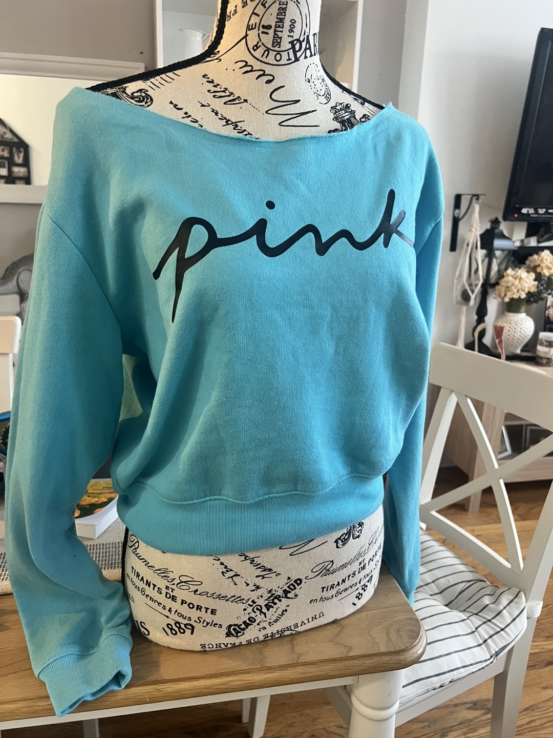 Victoria's Secret PINK Blue Sweatshirt